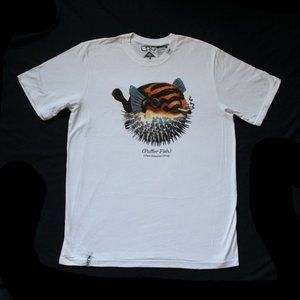 LRG Puffer Fish Tee White